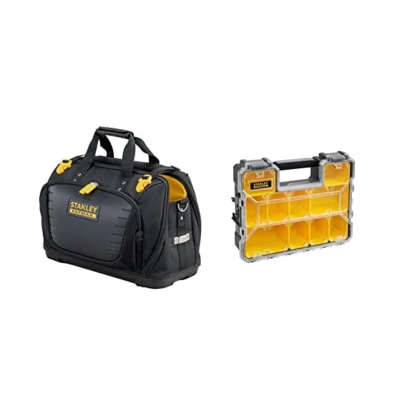 STANLEY Tools FMST1-80147 STANLEY Werkzeugtasche & Stanley FatMax Aufbewahrungsbox (45 x 12 x 36 cm, tiefe Fächer…