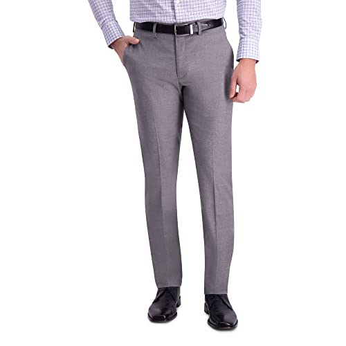 Haggar PLN TXTR Weave Pant Grey 32 x 32