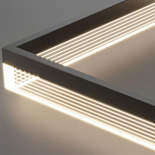 Lámpara de isla LED cuadrada con luz regulable para comedores modernos 8