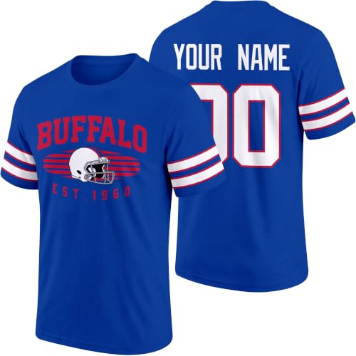 Image of T-Shirt Custom Name and Number Personalized Gifts | Crewneck Short Sleeves T-Shirt for Men S-4XL