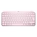 Produktbild Logitech MX Keys Mini Kabellose Tastatur, Kompakt, Bluetooth, Hintergrundbeleuchtung, USB-C, Kompatibel mit Apple macOS, iOS, Windows, Linux, Android, Metallgehäuse - Rosa - QWERTZ