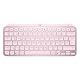 Logitech MX Keys Mini Kabellose Kompakt-Tastatur in Rosa