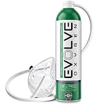 EVOLVE 35-Litre Pure Oxygen Canister with Mask and Tube | Portable Oxygen Can | Ideal for Home Use and Outdoor Activities | Designed by Firefighters | Made in Britain | Pack of 1