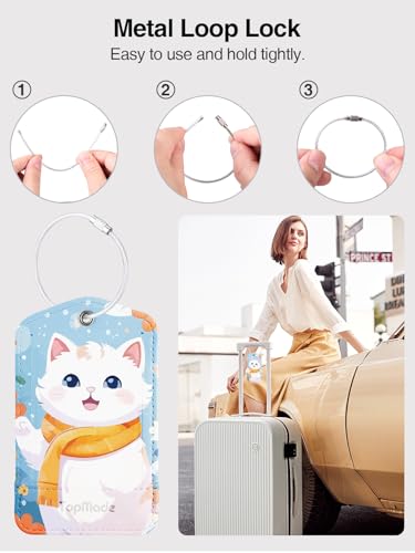 Image of TopMade Luggage Tags, Works with Apple Find My, Smart Suitcase Tag Tracker