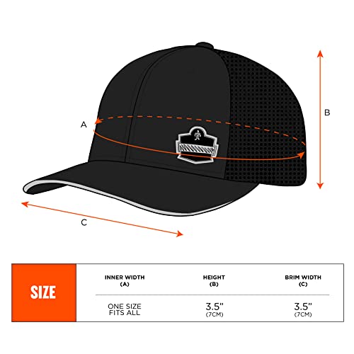 Image of Ergodyne Chill Its 8937 Cooling Performance Hat, Unisex Baseball Cap, Vented Back for Breathability