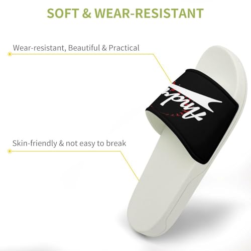 Custom Sports Slides Personalized Slippers - Baseball Sandals Quick Drying Softball Slippers Indoor Outdoor,Gifts for Men Youth Boy (White,Style 10)3