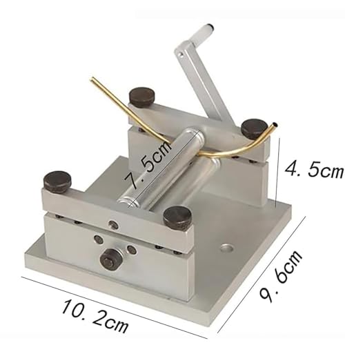 Máquina laminadora de chapas, Herramienta Manual para doblado de Metal casero, laminadora de precisión para láminas de Metal Blando, Ideal para maquetas de Barcos y Trenes.