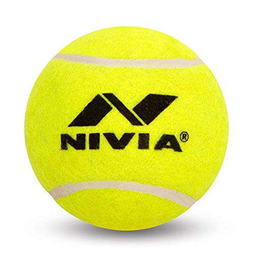 Balle de cricket Nivia tennis lourd jaune lot de 6 pour parties de loisir au parc