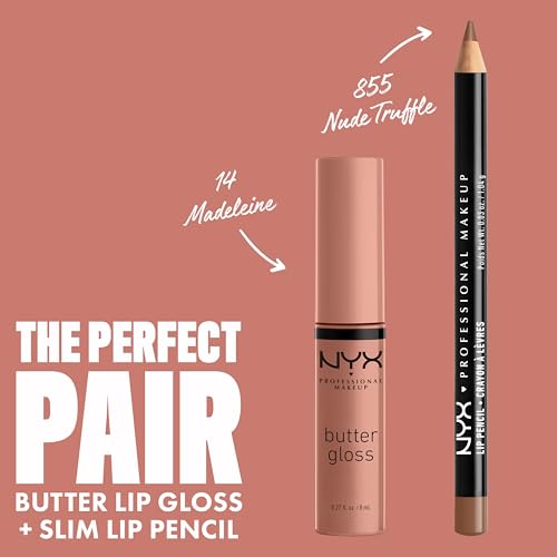 NYX PROFESSIONAL MAKEUP Butter Gloss, Non-Sticky Lip Gloss - Madeleine (Mid-Tone Nude) - Image 5