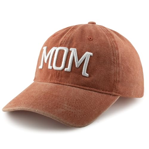 Image of Mom Dad Embroidered Baseball Caps Set of 2 Adjustable Couples Cotton Hats | Soft cotton matching caps with premium embroidery and adjustable fit, perfect for couples, parents, family photos and gifts.