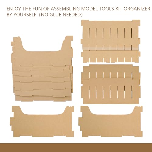 Image of Model Kit Tool Storage Rack, Making Organizer with MDF Material (GK7)