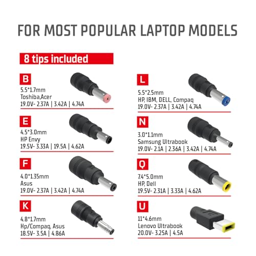 iTek ITNBSD90 Alimentatore Universale per Notebook 90W 8 Connettori Slim Design - 6