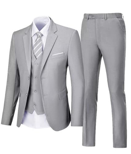 Men's Suit 3 Piece Wedding Suits 2 Buttons Slim Fit Tuxedo Set for Men Prom Casual Business Man Jacket Blazer Vest Pant