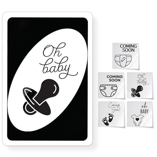 DINIZON Ideas para anunciar el Embarazo: Pegatinas para Tarjetas, Divertidas...