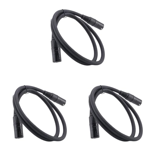 Booso 3X Cable Ethercon CAT6 Conector RJ45 Compatible con EtherCON para Configuraciones de Estudio, Giras, ProduccióN de Escenarios, Conciertos 1 Metro