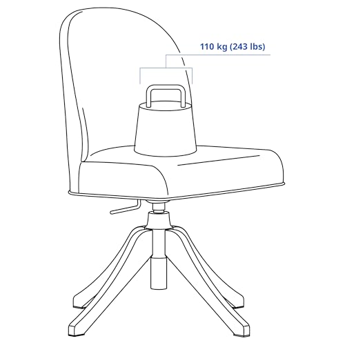 Fauteuil pivotant pour salon ProTuning Rosentorp blanc - 5