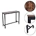 US Fast Shipment Quaanti Pub Bar Table,Counter Height Dining Table,Dining High Top Table,Industrial Kitchen Bar Table Chairs Stools Set for Small Space,Breakfast Nook,Dining Room,Living Room (Brown)