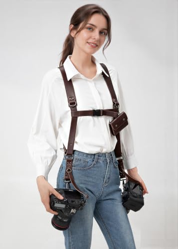 Dual Camera Harness Camera Straps Holster for Photographers Comfort Version - image 2
