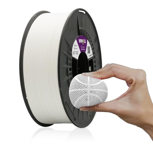 Winkle Tenaflex Filament, 1.75 mm, Glacier White, 3D Printing Filament, Spool 750 g