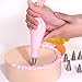 ForPeak Cake Decorating Tips Set for Icing Piping Bags Reusable Coupler Flower Nail Storage Case,26 Piece Stainless Steel Piping Dispenser Nozzle Kit