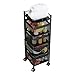 ASDWD Rack Fruit Cuisine Organisateur Rotation Étagère à légumes Multicouche Multicouche Rack Panier Végétal Basket Storage Statut 526 (Color : W2)