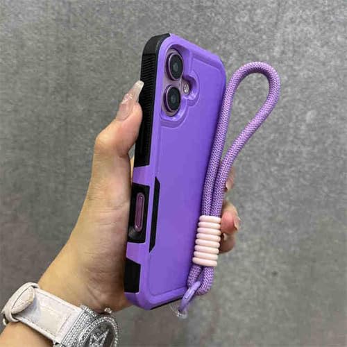 Étui robuste résistant aux chocs iPhone 12 housse violet foncé antichoc