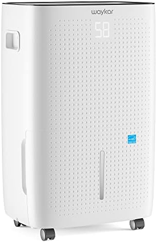 Waykar 150 Pints 7,000 Sq. Ft Energy Star Dehumidifier with Drain Hose for Commercial and Industrial Large Rooms, Warehouses, Storages, Home, Basements and Bedroom with 2.04 Gal Water Tank