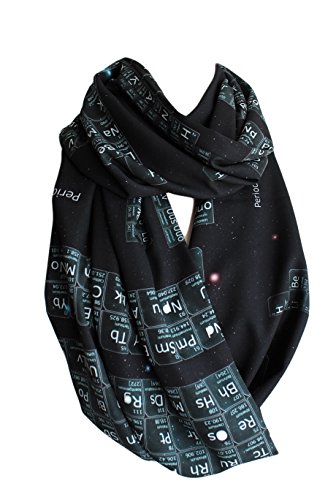 Etwoa Chemistry Periodic Table Black Infinity Scarf2