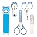 Set parael Cuidado, HOMEWINS Kit de Cuidado del Bebé 5 Piezas Incluidos Libre de BPA Uñas de Aseo con Manicura, Cortaúñas, Lima de Uñas, Tijeras × 2, Pinzas Kit de Enfermería Esencial (Azul)