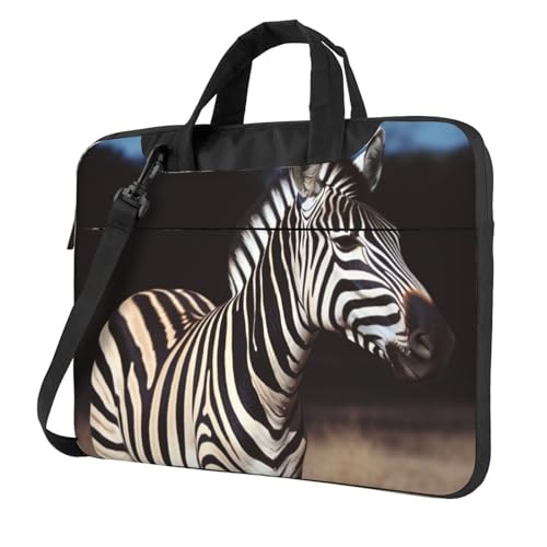 Bolso para laptop con diseño cebra unisex miniatura 1