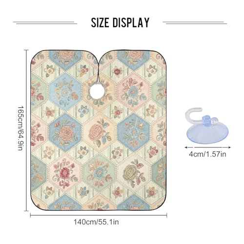 Capa para barbero impermeable con cierre ajustable miniatura 3