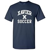 UGP Campus Apparel AS1101 - Xavier Musketeers Arch Logo Soccer T Shirt - Large - Navy