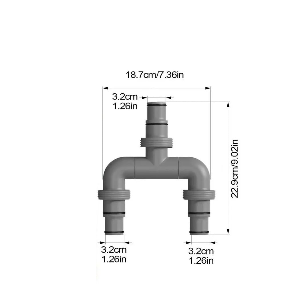 Conector de Manguera de Piscina de 1 Pieza, Adaptador de Manguera de Piscina de 1,5 Pulgadas.(B)