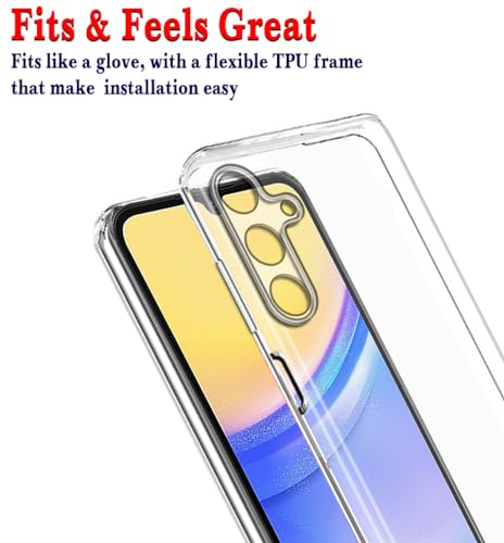Image of Amazon Brand- Solimo Mobile Cover for Samsung Galaxy A25 5G (Soft & Shockproof Back Case with inbuilt Cushioned Edges), Transparent