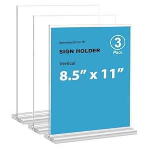 newnewshow 8.5×11 Acrylic Sign...