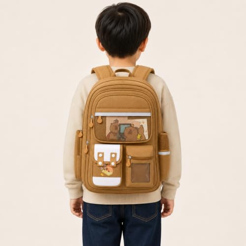 Image of TS WITH TECHSUN College Laptop Backpack for Women & Teens with Zipper Pouch | School Bag for Girls 13-14 Years | 18 Inch Book Backpack | Travel School Bag, Tuition, Coaching