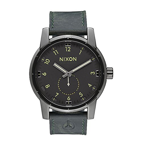 Preisvergleich Produktbild Nixon Herren-Armbanduhr The Patriot Analog Quarz Leder A9382072-00