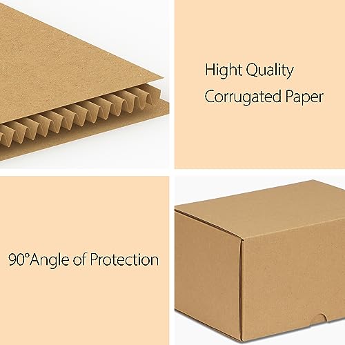 Image of RLAVBL 7x5x4 Shipping Boxes Set of 25, Brown Corrugated Cardboard Box for Packing, Mailing, Business