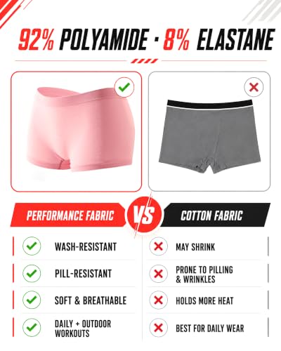 Image of Womens Boyshorts Underwear Seamless Boxer Briefs Full Coverage Soft Stretch Boxer Shorts For Women 4 Pack