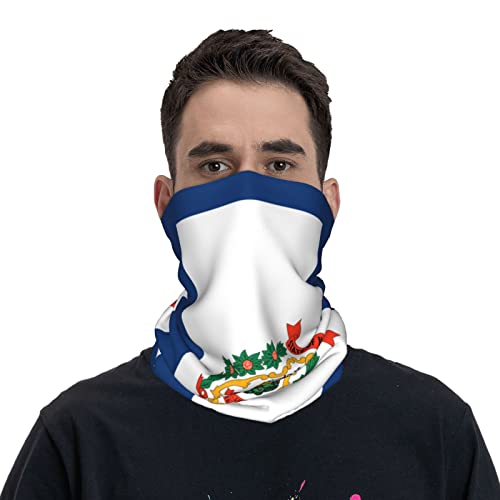 Balaclava de West Virginia, Mascarilla Facial de Doble Lado para Hombre y Mujer, Pañuelo Respirable, Bandana, Cubreboca, Color Blanco miniatura 1