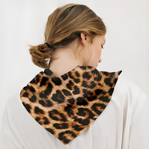 Head Scarf for Women, 27.5" Cute Like Satin Head Hair Scarf, Large Square Fashion Printed Bandana for Hair Wrapping3