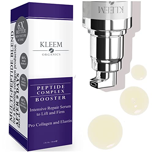 Collagen Peptide Serum For Face With Hyaluronic Acid & Amino Acids - Firming Collagen Serum For Face To Reduce Wrinkles, Even Skin Tone & Texture - Organic Collagen Face Serum For Radiant Skin – 1 Fl. Oz #TOP29