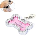 Hundemarke mit Gravur Namensanhänger personalisiert,Personalisierte Hunde Hundemarke,Hundemarke für kleine bis mittelgroße Hunde oder Katzen,handgeschriebene Erkennungsmarken,Knochenform