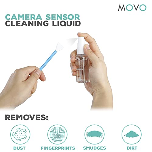 Movo Ccd Camera Dslr Cleaning Kit - Camera Lens Cleaning Kit For Digital Cameras - With Sensor Cleaning Kit, Microfiber Lens Cloth, Screen Cleaner Spray, Sensor Cleaning Blower, Lens Pen, And More #TOP1