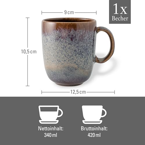 Mug Beige Villeroy & Boch 13.5 oz con Asa miniatura 4