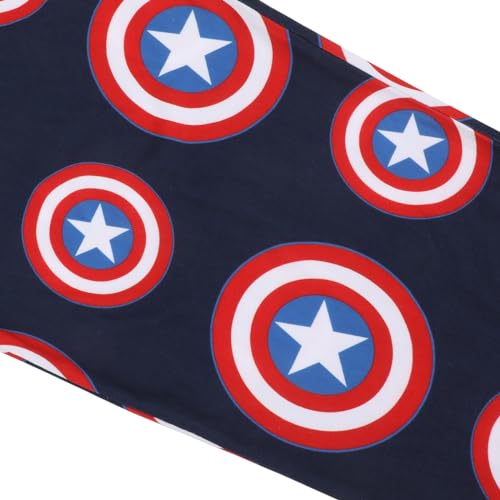 Marvel Captain America Shield Men's Sleep Pants With Tapered Legs And Pockets4