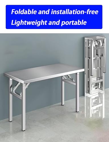 Établi de préparation en acier inoxydable compact pour petits espaces - 4