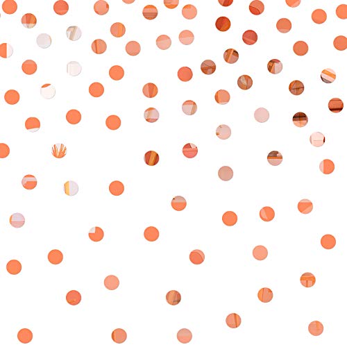 200 Pieces Rose Gold Dot Stickers Removable Round Circle Mirror Wall Sticker Adhesive Mirror Decoration Polka Dot Decor for Baby Room Kindergarten Bedroom Holiday Decoration