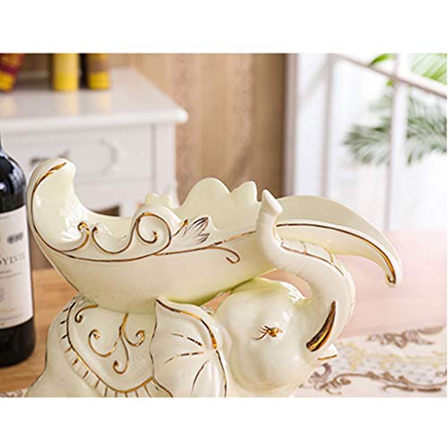 Soporte para botellas de vino con diseño elefante de cerámica miniatura 3