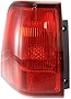 Evan-Fischer Tail Light Lens and Housing Compatible with 2003-2006 Lincoln Navigator Outer Driver Side
